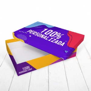 Caixa R�gida Tampa e Fundo. Revestimento externo 100% personalizado - 30x20x6cm