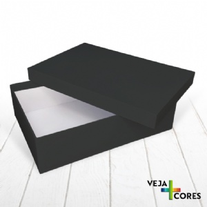 Caixa R�gida Tampa e Fundo. Revestimento em papel Color Plus - 30x20x8cm