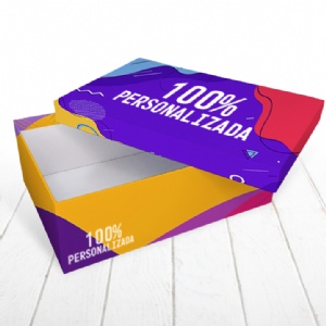 Caixa R�gida Tampa e Fundo. Revestimento externo 100% personalizado - 30x20x10cm