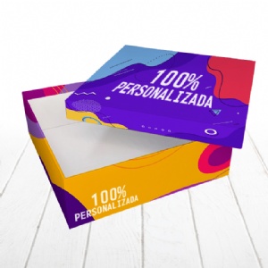 Caixa R�gida Tampa e Fundo. Revestimento externo 100% personalizado - 25x25x8cm