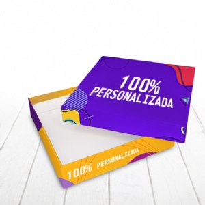 Caixa R�gida Tampa e Fundo. Revestimento externo 100% personalizado - 20x20x4cm