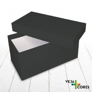Caixa R�gida Tampa e Fundo. Revestimento em papel Color Plus - 20x10x10cm