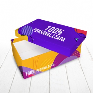 Caixa R�gida Tampa e Fundo. Revestimento externo 100% personalizado - 25x15x8cm