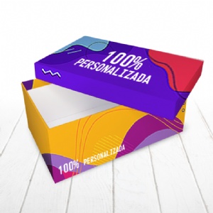 Caixa R�gida Tampa e Fundo. Revestimento externo 100% personalizado - 25x15x10cm