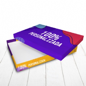 Caixa R�gida Tampa e Fundo. Revestimento externo 100% personalizado - 35x25x4cm