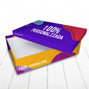 Caixa R�gida Tampa e Fundo. Revestimento externo 100% personalizado - 35x25x8cm