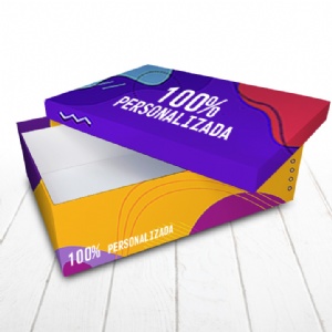 Caixa R�gida Tampa e Fundo. Revestimento externo 100% personalizado - 35x25x10cm