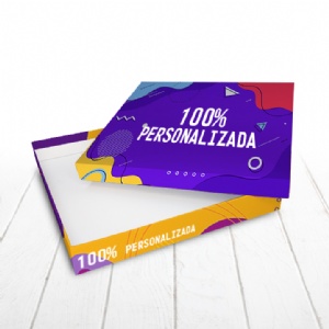 Caixa R�gida Tampa e Fundo. Revestimento externo 100% personalizado - 30x30x4cm