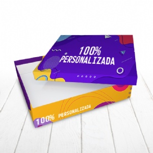 Caixa R�gida Tampa e Fundo. Revestimento externo 100% personalizado - 30x30x6cm