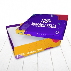 Caixa R�gida Tampa e Fundo. Revestimento externo 100% personalizado - 30x30x8cm